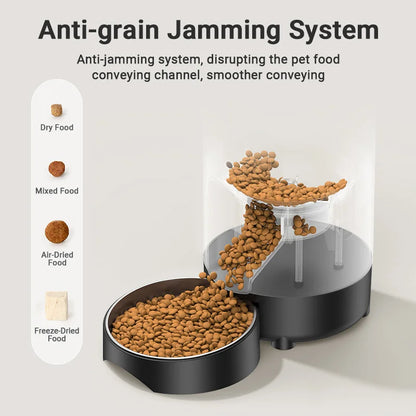 Keep your pet fed, healthy, and happy — even when you're not home.  Give your cat or dog a reliable, stress‑free feeding routine with this Smart 2L Automatic Pet Feeder. Designed for busy pet parents, this feeder delivers precise portions, scheduled meals, and consistent nutrition — all with simple button‑based smart control.