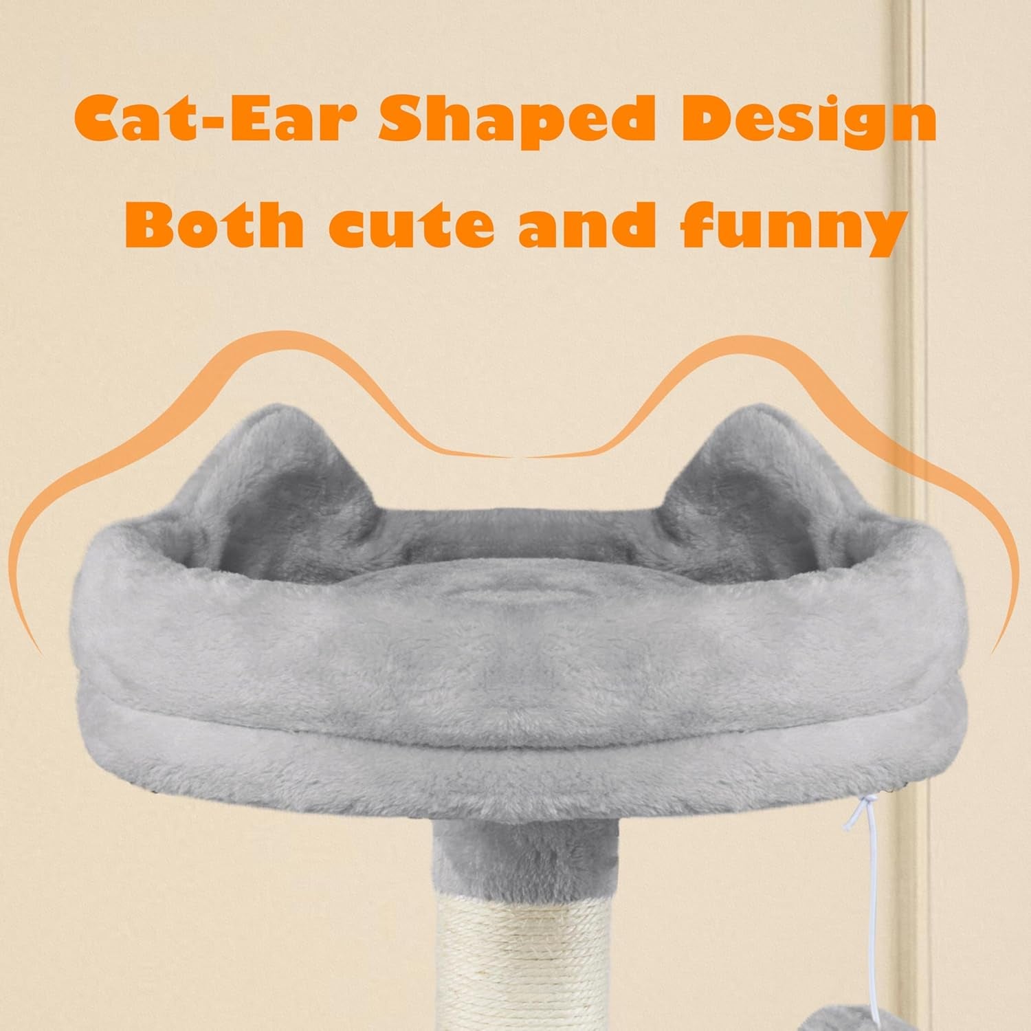 Yaheetech 62.5" Cat Tree Tower – Light Gray  Give your cat a cozy, multi‑level space to climb, scratch, and relax. This sturdy tower features sisal scratching posts, a plush hammock, and a soft perch perfect for lounging or window watching. Its neutral light‑gray design blends easily with any home décor while keeping your kitten entertained and comfortable.