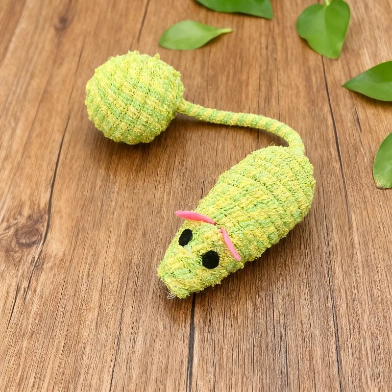 🐭 Braided Mouse Tail Crinkle Ball — The Toy Your Cat Can’t Resist