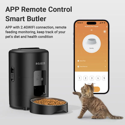 Keep your pet fed, healthy, and happy — even when you're not home.  Give your cat or dog a reliable, stress‑free feeding routine with this Smart 2L Automatic Pet Feeder. Designed for busy pet parents, this feeder delivers precise portions, scheduled meals, and consistent nutrition — all with simple button‑based smart control.